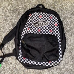 VANS checkerboard & flower backpack